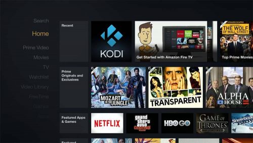 Создать ярлык Kodi на главном экране Amazon Fire TV