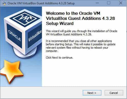 Обновление гостевых дополнений VirtualBox на гостевой ОС Windows