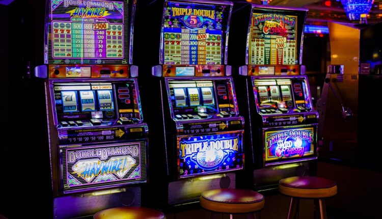 casino, game room, slot machines