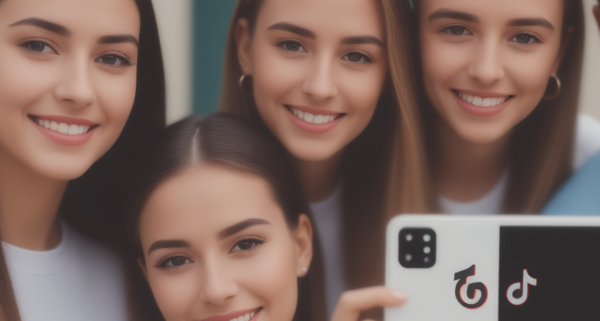Young people watching creative TikTok content 📸📸 A group of friends is discussing engaging TikTok videos 📸📸 Видео в TikTok, креативы, молодежь