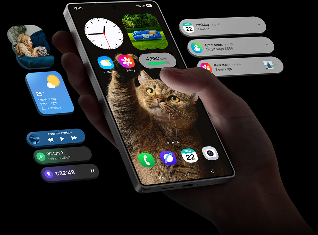 samsung, galaxy s25 ultra, смартфон, экран 📸📸 Реалистичное фото Samsung Galaxy S25 Ultra, лежащего на мраморном столе с отражением мягкого света 📸📸 Galaxy S25 Ultra дисплей